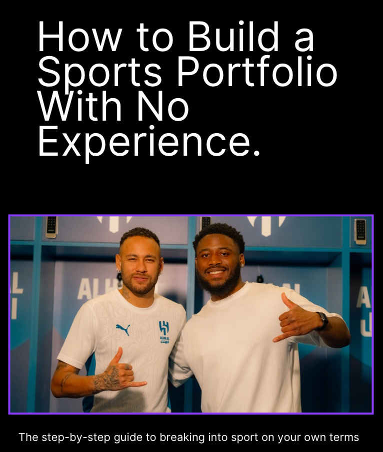 The Sports Portfolio Blueprint E-book